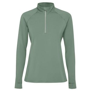 Bluza Z Długim Rękawem Dla Pań I Panów Estambul Quarter Zip. Zielone bluzy ROLY, bez wzorów, bez kaptura. Za 86,99 zł.