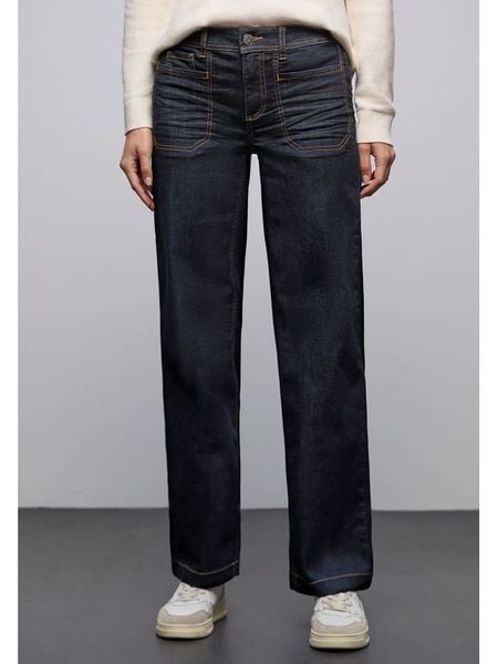 Street One Dżinsy - Comfort fit - w kolorze granatowym rozmiar: W30/L32. Niebieskie jeansy Street One, bez wzorów. Za 173,99 zł.