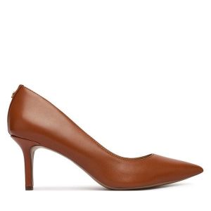 Szpilki LAUREN RALPH LAUREN. Brązowe szpilki Lauren Ralph Lauren, bez wzorów, bez obcasa. Za 659,99 zł.