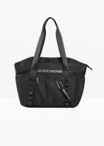 Torba sportowa Sketchers. Czarne torby podróżne i sportowe bonprix, bez wzorów. Za 169,99 zł.