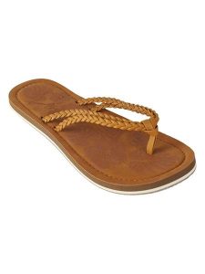 Brunotti Japonki "Giada" w kolorze jasnobrązowym rozmiar: 37. Brązowe klapki Brunotti, bez wzorów, z otwartym noskiem, bez obcasa. Za 73,99 zł.