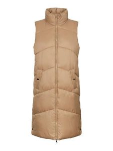 Vero Moda Kamizelka pikowana "Uppsala" w kolorze beżowym rozmiar: XS. Brązowe kamizelki Vero Moda, xs, bez wzorów, bez kołnierzyka, bez ramiączek, bez kaptura. Za 175,95 zł.