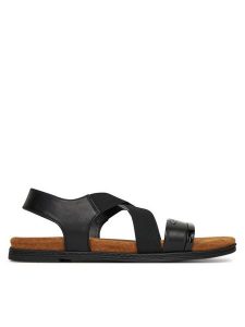 Lasocki Sandały WI16-ARIA-01 Czarny. Czarne sandały Lasocki, bez wzorów, ze skóry, bez obcasa, na płaskiej podeszwie, bez zapięcia. Za 135,99 zł.