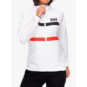 Kurtka przeciwwiatrowa damska Helly Hansen Salt Striped Windbreaker Jacket. Białe kurtki Helly Hansen, bez wzorów, z syntetyku, bez kaptura. Za 298,99 zł.