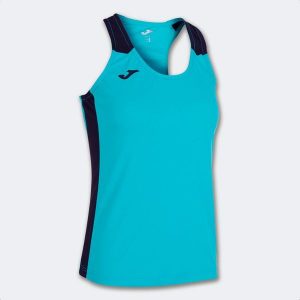 Tank top do biegania damski Joma Record II. Niebieskie topy JOMA, l, bez wzorów, bez kołnierzyka, bez ramiączek. Za 105,00 zł.