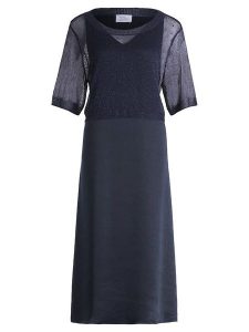 Vera Mont Sukienka w kolorze granatowym rozmiar: 44. Niebieskie sukienki Vera Mont, bez wzorów, bez kołnierzyka, bez ramiączek, maxi. Za 188,85 zł.