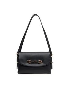 Guess Torebka Lefia HWBG96 44190 Czarny. Czarne torebki klasyczne Guess, z aplikacjami, ze skóry, bez dodatków. Za 399,99 zł.