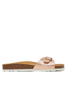 Pepe Jeans Klapki PLS90610 Różowy. Czerwone klapki Pepe Jeans, bez wzorów, z jeansu, bez obcasa. Za 169,99 zł.