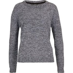 Sweter melanżowy z okrągłym dekoltem. Zielone swetry klasyczne bonprix, z dzianiny, bez kołnierzyka. Za 57,99 zł.