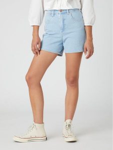 Wrangler Szorty jeansowe W25H3832W 112332447 Błękitny Regular Fit. Niebieskie szorty Wrangler, bez wzorów, z bawełny. Za 229,99 zł.