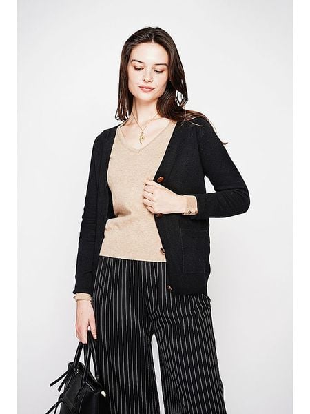 C& Jo Kardigan w kolorze czarnym rozmiar: 42. Czarne kardigany C& Jo, ze splotem. Za 121,99 zł.