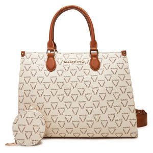 Torebka Valentino. Białe kuferki Valentino, bez wzorów, bez dodatków. Za 379,99 zł.