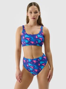 4F Dół od bikini damski - multikolor M. Bikini 4f, bez wzorów, z elastanu. W wyprzedaży za 39,99 zł.
