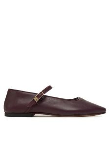 Tommy Hilfiger Baleriny SmooMaryjane FW0FW09152 Bordowy. Czerwone balerinki TOMMY HILFIGER, bez wzorów, ze skóry, bez obcasa, bez zapięcia. Za 479,99 zł.