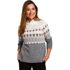 Sweter norweski szary damski. Szare sukienki Sukienki.shop, m, bez kołnierzyka. Za 109,00 zł.