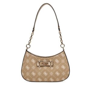 Torebka Guess. Brązowe torebki klasyczne Guess, z aplikacjami, bez dodatków. Za 549,99 zł.