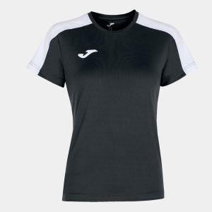 Koszulka do piłki nożnej damska Joma Academy III z krótkim rękawem. Białe bluzki JOMA, xs, bez wzorów, sportowe, bez kołnierzyka, bez ramiączek. Za 53,99 zł.