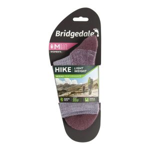 Skarpety do turystyki Bridgedale HIKE LW END AN ORI LD. Fioletowe skarpetki Bridgedale, bez wzorów. Za 83,99 zł.