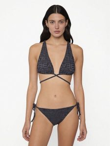 EA7 Emporio Armani Bikini 7W001067 AF20662 F8222 Szary ciemny. Szare bikini EA7 Emporio Armani, bez wzorów, z syntetyku. Za 349,99 zł.