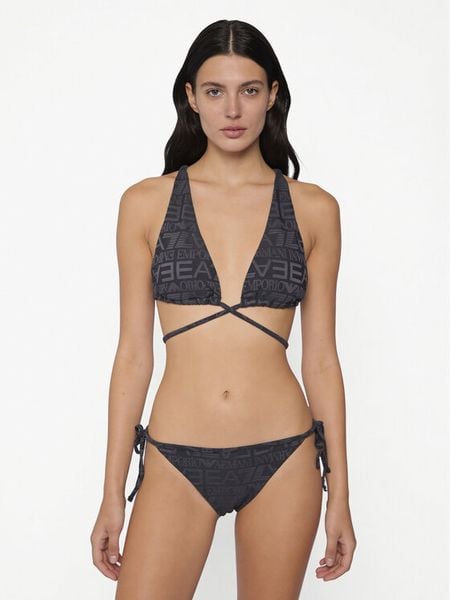 EA7 Emporio Armani Bikini 7W001067 AF20662 F8222 Szary ciemny. Szare bikini EA7 Emporio Armani, bez wzorów, z syntetyku. Za 296,99 zł.