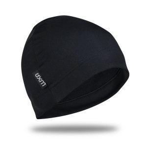 Czapka Rowerowa unisex dla dorosłych jesień wiosna Luxa Essential. Czarne czapki LUXA, bez wzorów, z elastanu, sportowe. Za 99,00 zł.