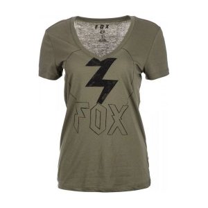 FOX T-Shirt Damski Repented S Khaki. Brązowe t-shirty marki FOX, z nadrukiem. W wyprzedaży za 89,00 zł.