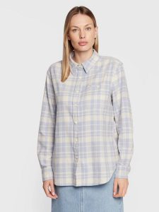 LEE ALL PURPOSE SHIRT DAMSKA KOSZULA PARRY BLUE L47AAD66 112321184. Niebieskie koszule Lee, l, bez wzorów, bez kołnierzyka, bez ramiączek. Za 119,99 zł.