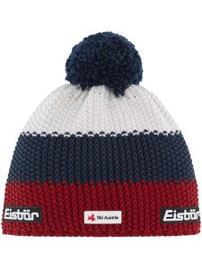 Eisbär Czapka "Star" w kolorze granatowo-biało-czerwonym rozmiar: onesize. Białe czapki Eisbar, bez wzorów, z wełny, retro. Za 114,17 zł.