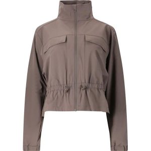 Kurtka damska Athlecia Hero V2. Brązowe kurtki Athlecia, bez wzorów, bez kaptura. Za 299,00 zł.