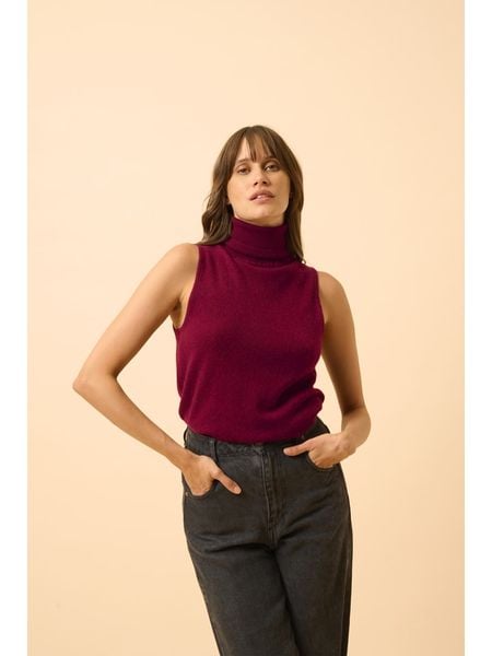 Just Cashmere Kaszmirowy golf "Violet" w kolorze bordowym rozmiar: L. Czerwone golfy Just Cashmere, bez wzorów, z kaszmiru. Za 261,67 zł.