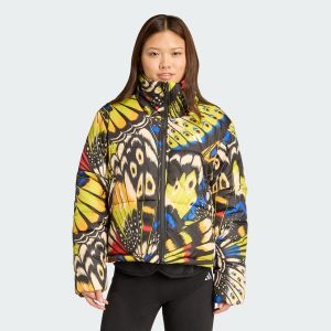 Kurtka adidas X Farm Padded. Czarne kurtki ADIDAS, bez wzorów, z polaru, bez kaptura. W wyprzedaży za 363,05 zł.