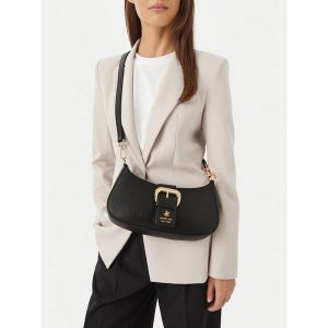 Torebka Beverly Hills Polo Club. Czarne listonoszki Beverly Hills Polo Club, bez wzorów, bez dodatków. Za 159,99 zł.