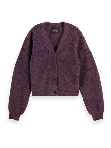 Scotch & Soda Kardigan w kolorze ciemnofioletowym rozmiar: L. Różowe kardigany Scotch & Soda, z wełny. Za 250,94 zł.