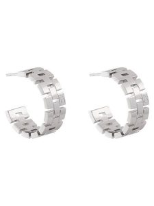 Calvin Klein Kolczyki 35000249 Srebrny. Szare kolczyki Calvin Klein, metalowe. Za 259,99 zł.