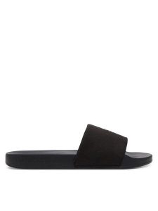 Calvin Klein Jeans Klapki Slide Monogram Hardware YW0YW01713 Czarny. Czarne klapki Calvin Klein Jeans, bez wzorów, z jeansu, bez obcasa. Za 119,99 zł.