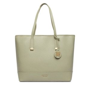 Torebka Nine West. Zielone shopper bag Nine West, bez wzorów, bez dodatków. Za 299,99 zł.