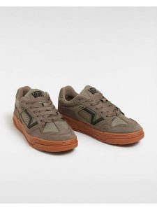 Vans Skórzane sneakersy w kolorze khaki rozmiar: 42. Brązowe trampki Vans, bez wzorów, bez zapięcia. Za 202,50 zł.