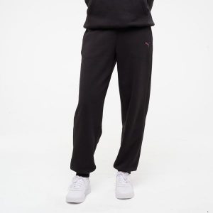 Spodnie fitness damskie Puma. Czarne szorty Puma, bez wzorów, z bawełny, sportowe. Za 129,99 zł.