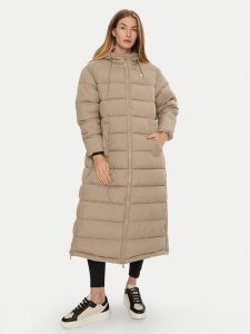 Guess Płaszcz zimowy V4BL04 WFYE2 Szary Regular Fit. Szare płaszcze Guess, na zimę, xs, z aplikacjami, z syntetyku, bez kaptura. Za 589,99 zł.