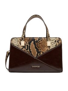 Lasocki Torebka CEO-LSK-M-002-09 Brązowy. Brązowe torebki klasyczne Lasocki, bez wzorów, z materiału, bez dodatków. Za 159,99 zł.