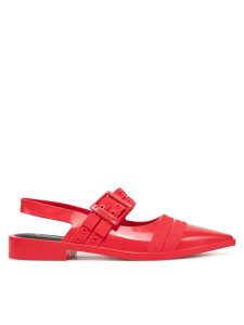 Melissa Sandały Melissa Ladylike Ad M 35973 Czerwony. Czerwone sandały Melissa, bez wzorów, z tworzywa sztucznego, bez obcasa, na płaskiej podeszwie, bez zapięcia. Za 189,99 zł.