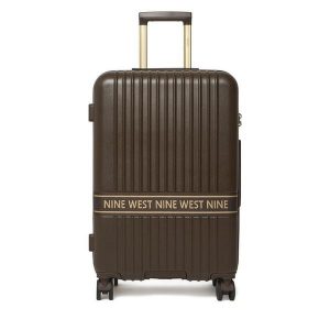 Walizka średnia Nine West. Brązowe walizki Nine West, bez wzorów, średnie. Za 359,99 zł.