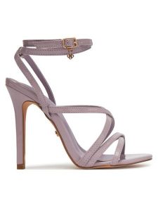 DeeZee Sandały RK0507-1 Fioletowy. Fioletowe sandały DeeZee, bez wzorów, ze skóry, bez obcasa, na szpilce, bez zapięcia. Za 97,99 zł.