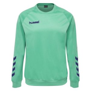 Bluza do piłki ręcznej dla dorosłych Hummel Promo Poly Sweatshirt. Niebieskie bluzy Hummel, s, bez wzorów, bez kaptura. Za 178,00 zł.