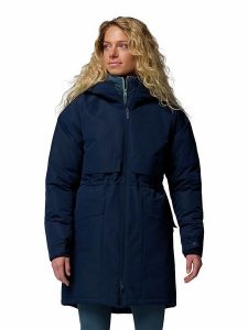 Columbia Parka "Juniper Ridge III" w kolorze granatowym rozmiar: XL. Niebieskie płaszcze Columbia, xl, bez wzorów, bez kaptura. Za 994,95 zł.