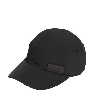 CZAPKA 4NWNL. Czarne czapki ADIDAS, bez wzorów, z materiału. Za 119,00 zł.