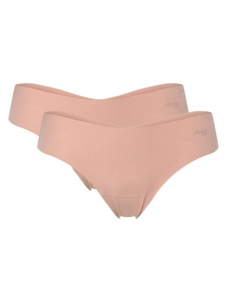 Sloggi stringi hipster pakowane po 2 szt. Kobiety beżowy, M. Brązowe stringi Sloggi, bez wzorów. Za 79,95 zł.
