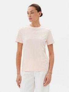 Calvin Klein Jeans T-Shirt LV047B224G Różowy Regular Fit. Czerwone t-shirty Calvin Klein Jeans, s, bez wzorów, z bawełny, bez kołnierzyka, bez ramiączek. Za 109,99 zł.