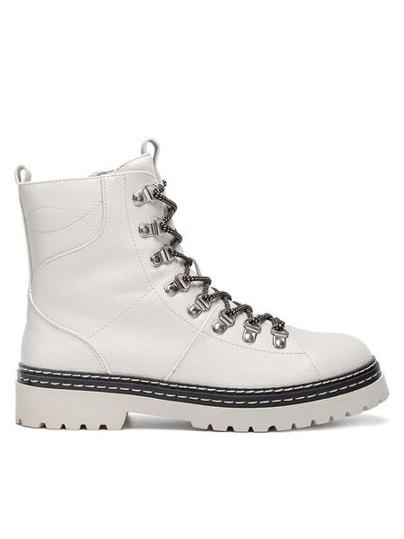 Jenny Fairy Trzewiki HY69790-1 Beżowy. Brązowe botki Jenny Fairy, bez wzorów, z materiału, bez obcasa, na płaskiej podeszwie, bez zapięcia. Za 179,99 zł.