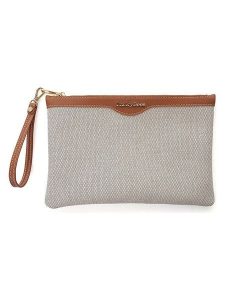 Lucky Bees Kopertówka "Clara" w kolorze jasnobrązowym - 29 x 19 x 1 cm rozmiar: onesize. Brązowe torebki wieczorowe Lucky Bees, bez wzorów, z materiału, bez dodatków. Za 65,99 zł.